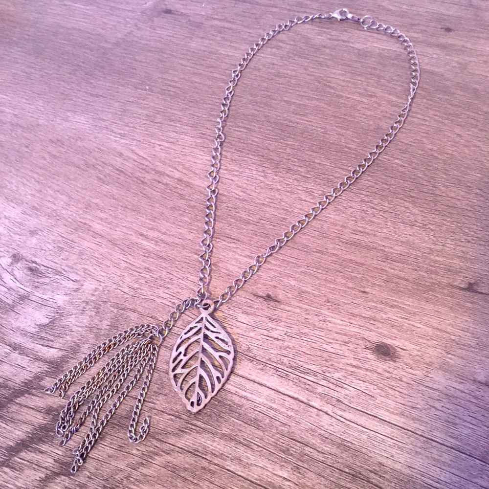Silver Leaf Necklace